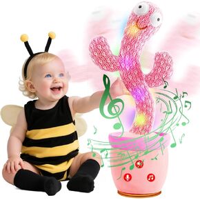 TWORIVER Dancing Talking Cactus Baby Toys,Singing Interactive Cactus Toy for Toddler Girls Boys Kids Gifts that Talks Back for Girl Boy,120 English Songs,Adjustable Volume,Repeating & Recording in Kuwait