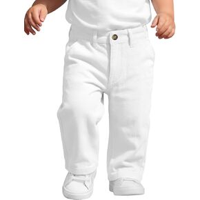 Halfchet Toddler Boys' Dress Pants Boys' Cotton Uniform Pants Kids' Leg Trousers with Front Buttons and Pockets 18m-5t in Kuwait