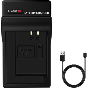NB-13L Battery Charger USB with LED Indicator for Canon EOS Rebel T7i T6i T6s SL3 SL2 77D 800D 760D 750D 200D M6 M5 M3, Replacement LC-E13 Charger (Not Compatible with T7 T6 T5 T3) in Kuwait