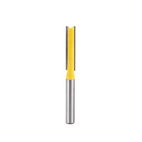 Double Flute Straight Router Bit 1/4" Shank, Cutting Dia 1/4" ZD-01 | Straight Cut Router Bit for Woodworking Milling, Grooving, Cutting Diameter: 1/4"(6.35mm), Cutting Length:1- 3/16" (30mm) in Saudi Arabia