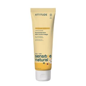 ATTITUDE Baby Lotion for Sensitive Skin with Oat, EWG Verified, Plant and Mineral-Based Ingredients, Vegan Personal Care Products, Unscented, 8 Fl Oz in Saudi Arabia
