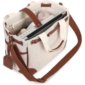 Canvas Diaper Bag Tote, Gift Basket for Baby Shower, Diaper Bag Organizer | Modern Diaper Caddy, Diaper Purse, Removable & Adjustable Shoulder Strap, Nursery Storage Basket, Stylish Mommy Hospital Bag in Kuwait