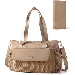 Marscamd Diaper Bag Tote with Changing Pad, Large Crossbody Baby Bag | with Insulted Bottle Pockets, Luggage sleeve, Lightweight, for Travel & Labor Delivery in Kuwait