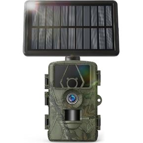 8K Solar Trail Camera, 60MP Bluetooth WiFi Game Camera, APP Control Trail Cam,120° Detection Angle/Night Vision/0.1S Trigger Motion Activated/IP66 Waterproof, Deer for Wildlife Farm in Kuwait