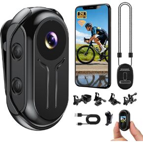 2K Mini Body Camera with 0.85" Screen,Thumb Size Small POV Camera with WiFi,Tiny Wearable Action Camera Magnetic Camcorder for Vlogging Work Cycling Motorcycle Pet Travel in Saudi Arabia