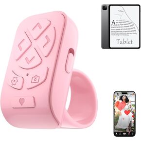 Locthal Scrolling Ring Remote for TikTok YouTube Instagram, Scroller Page Turner Clicker for iPhone iPad Android Phone Tablet Kindle APP, Remote Shutter Control for Phone Camera in Kuwait