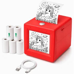 AI Voice Activated Sticker Printer with HD Screen, Smart Portable Printing Device, Instant AI Art Sticker Maker for Home DIY, Parent-Child Creation, Daily Labeling & Fun Crafting in Kuwait