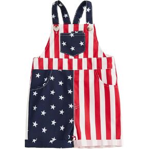 Toddler Boy Girl Overalls Fourth of July American Flag Jumpsuit in Saudi Arabia