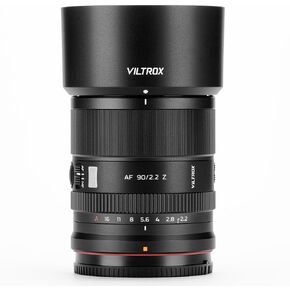 Viltrox AF 90mm F2.2 EVO APS-C Z Lens, AF 90mm f/2.2 Telephoto Prime Lens for Nikon Z-Mount Z30 Z50 Z50II ZFC Z5 Z5II Z6 Z6II Z6III Z7 Z7II Z8 Z9 ZF ZR in Kuwait