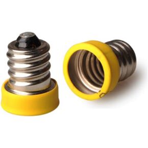 E-Simpo® 15-Pack E12 to E11 Adapter,E12 to E11 Lamp Base Converter, Black and Yellow Color Ship According to Stock. in Kuwait