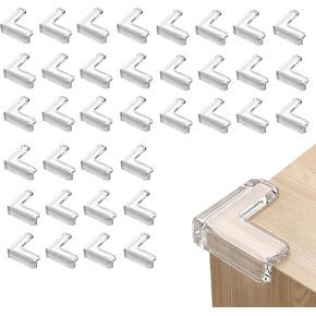 36 Pack Corner Protector Baby, Clear Baby Proof Corners and Edges Furniture Corner & Edge Safety Bumpers Table Corner Covers Protectors and Edge Guards for Baby Proofing, Sharp Edges in Kuwait
