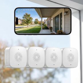 SOIADV 2.5K Window Camera for Home Security 3Pack,Wireless Camera Indoor | Battery Powered, Indoor Camera with 4MP QHD, Motion Detection, Smart AI Color Night Vision, 2.4G&5GHz, Cloud/SD in Kuwait