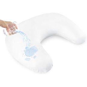 Hooyax Waterproof Nursing Pillow Cover, Stretchy Nursing Covers for New-Designed Breastfeeding Pillows, Adorable Infant Feeding Pillow Slipcover for Baby Boy and Girls (White) in Kuwait