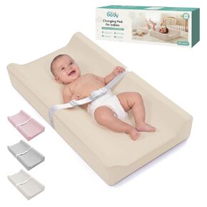 Kopi Baby Changing Pad – The Original, Waterproof Easy-to-Clean Vegan Leather Portable Diaper Changing Pad, Newborn Baby Essential Must-Have - Pink in Saudi Arabia