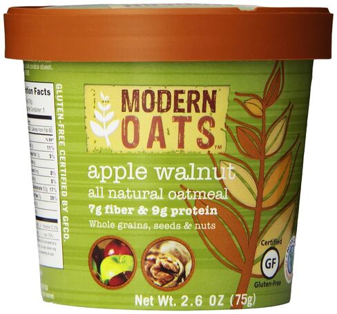 Modern Oats Instant Oatmeal Cups Variety Pack (12 Count); Gluten-Free, Vegan, Non-GMO Oatmeal with Protein & Fiber; Breakfast On the Go, Includes Goji Blueberry, Apple Walnut, Vermont Maple & Coconut Almond Flavors. in Kuwait