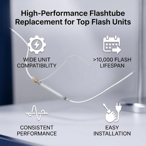 banapoy Flash Tube Replacement for V850 V860 V860II V1 TT685 TT600, with Original Technology, Lifespan Over 10000 Flashes, Photography Lamp Repair Part in Kuwait