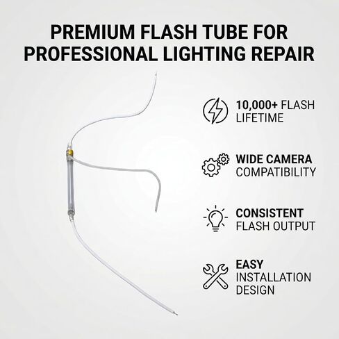 banapoy Flash Tube Replacement for V850 V860 V860II V1 TT685 TT600, with Original Technology, Lifespan Over 10000 Flashes, Photography Lamp Repair Part in Kuwait