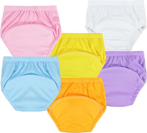 6Pcs Toddler Training Underwear Potty Absorbent Training Pants for Girls and Boys Multicolor in Kuwait