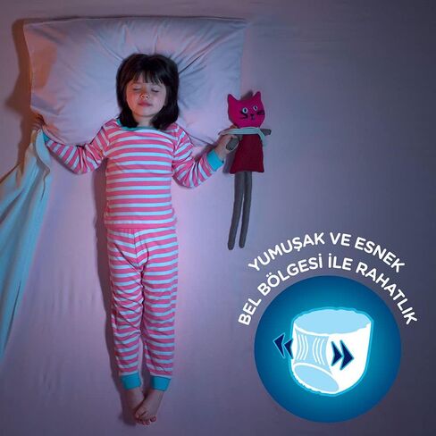 Huggies DryNites Bed wetting Pyjama Pants for Girls, Age 4-7, (10 Pants) in Kuwait
