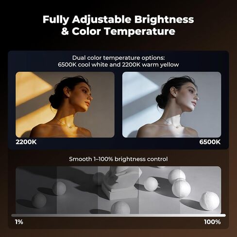 K&F CONCEPT SP25C 25W RGB Photography Flashlight with 20 Gobos & 4 Colors, 9000mAh Portable Zoomable Video Spotlight, 4000 Lux Studio Light for Portrait, Video Recording & Content Creation, Gray in Kuwait