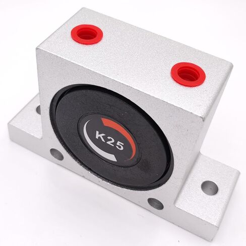 (2 Pack) K25 Industrial Pneumatic Turbine Ball Vibrator, K25 K 1/4'' Thread Pneumatic Vibrator Power Concrete Vibrator Ball Type Aluminum Alloy Air Turbine Oscillator with Silencer in Kuwait