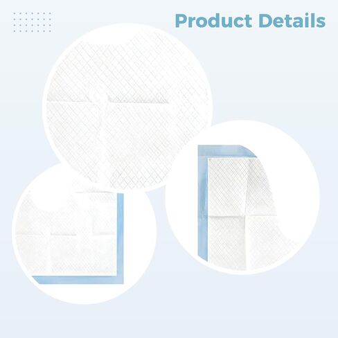 25 Pcs Disposable Toilet Floor Mats, Super Absorbent, Non-Slip, Leak-Proof Urine Splash Guard, Cushioned Bathroom Protection, Individually Wrapped for Home and Travel in Kuwait