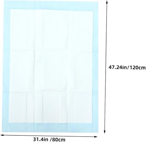 Cabilock 10pcs Disposable Changing Pad Covers Thick Absorbent for Diaper Changes PE Cotton Soft Travel Portable Protection in Kuwait