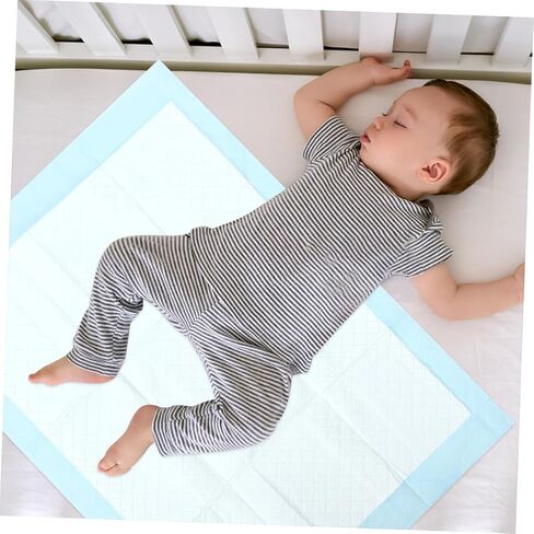 Cabilock 10pcs Disposable Changing Pad Covers Thick Absorbent for Diaper Changes PE Cotton Soft Travel Portable Protection in Kuwait