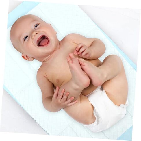 Cabilock 10pcs Disposable Changing Pad Covers Thick Absorbent for Diaper Changes PE Cotton Soft Travel Portable Protection in Kuwait