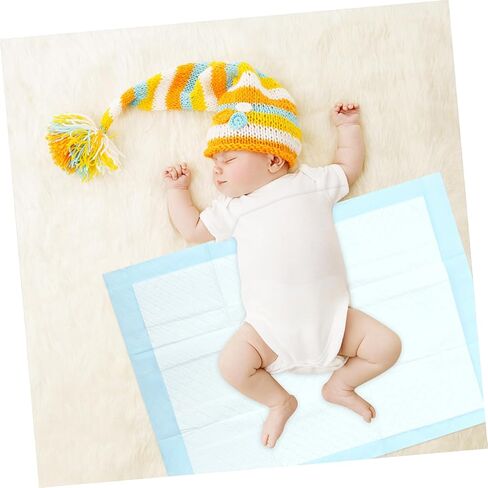 Cabilock 10pcs Disposable Changing Pad Covers Thick Absorbent for Diaper Changes PE Cotton Soft Travel Portable Protection in Kuwait