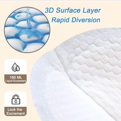 Chicken Diaper Pads - 20-Count Pack with Individual Wrapping | Maximum Absorbency & Skin-Friendly for Indoor/Outdoor Use in Kuwait