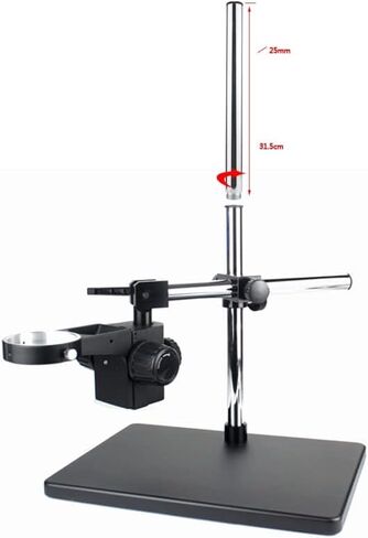AIVYNA Dia 25mm Microscope Stand Metal Bracket Lengthen Rod Extension Bar Pillar for Industrial Video Stereo Microscope Camera in Kuwait