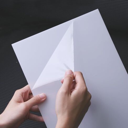 4 Pieces 11.8" x 7.8" x 0.04" LED Light Diffuser Board Sheets, to Soften, Diffuse, Reduce Harsh Glare from Ceiling Drop Lights, Flat Panel Lights, Spotlights for Office, Classroom, Warehouse in Kuwait