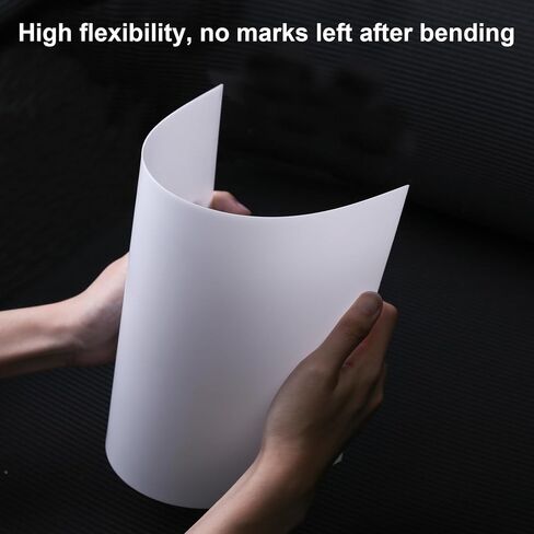 4 Pieces 11.8" x 7.8" x 0.04" LED Light Diffuser Board Sheets, to Soften, Diffuse, Reduce Harsh Glare from Ceiling Drop Lights, Flat Panel Lights, Spotlights for Office, Classroom, Warehouse in Kuwait