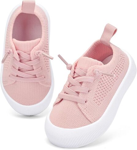 BACSAC Baby Toddler First Walker Walking Shoes for Boys Girls 6-36 Months | Mesh Infant Crib Shoes,Sock Shoes,Newborn Non-Slip Sneakers,Breathable,Slip-On,Outdoor,Indoor,Comfortable in Kuwait