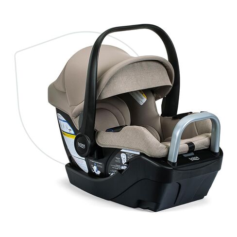 Britax Willow S Infant Car Seat with Alpine Base — Teak | Rear Facing Lightweight Baby Car Seat With ClickTight for Easy Installation, Naturally Flame-Retardant SafeWash Fabrics in Kuwait