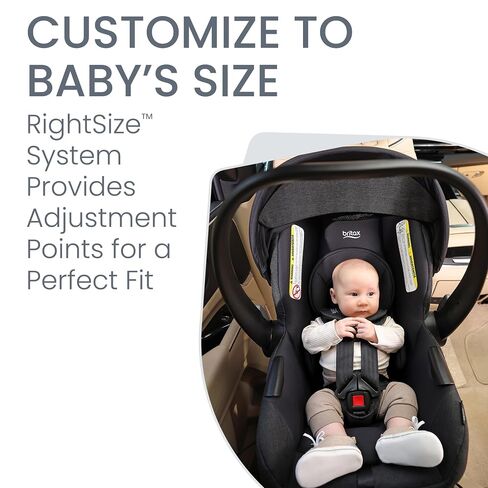 Britax Willow S Infant Car Seat with Alpine Base — Teak | Rear Facing Lightweight Baby Car Seat With ClickTight for Easy Installation, Naturally Flame-Retardant SafeWash Fabrics in Kuwait