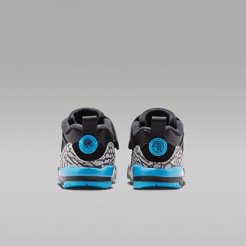 Jordan Spizike Low Baby/Toddler Shoes (Black/Gamma Blue/Wolf Grey) in Kuwait