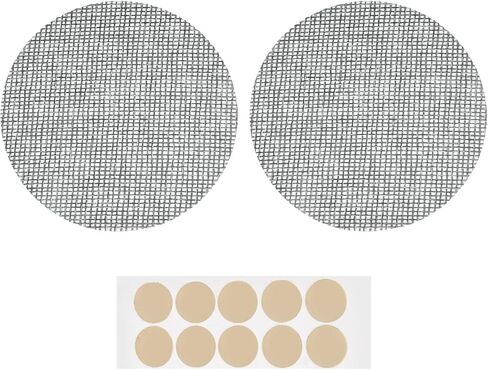 MECCANIXITY 2 Pcs Lampshade Diffuser, 3.54" Dia Round Diffuser Fabric Lamp Cover Proof Light Softener Shades with Adhesive Dots for 3inch LED Recessed Ceiling Light Downlight Pendants, Brown in Kuwait
