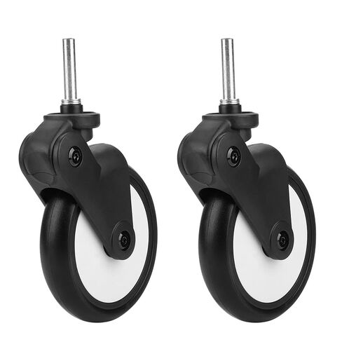 Baby Stroller Rubber Wheel Accessory - Compatible with Most Kids Carriages, Includes Tools (A Pair of Front Wheels) in Kuwait