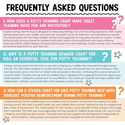 Hadley Designs Potty Training Chart for Toddler Boys - Bundle Sticker Chart for Kids Potty Training Rewards, Sticker Potty Chart for Toddlers Boys, Toilet Stickers Reward Chart for Kids 3 Fun Designs in Kuwait
