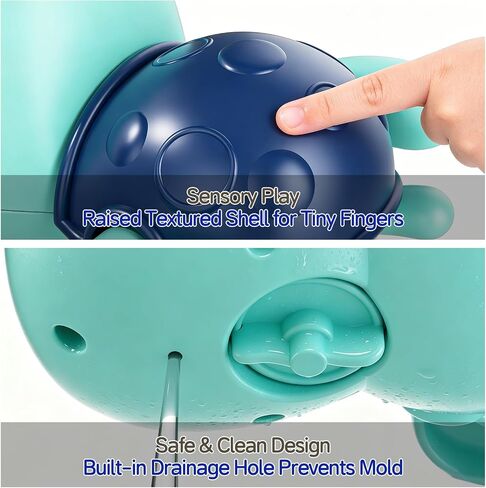 Wind Up Bath Toys for Toddlers 1-3, Swimming Turtle Baby Bathtub Toys for 1+ Year Old Boys and Girls, Floating Water and Pool Toys for Kids, 3 Pack in Kuwait