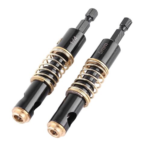 2Pcs Hinge Drill Bit, 5mm and 1/4'' Centering Bits, Steel Brass Self Centering Hinge Drill, 3.9x0.78in Cabinet Center Drills Bits for Door Window Shelf Pins Opening in Kuwait