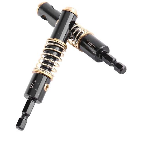 2Pcs Hinge Drill Bit, 5mm and 1/4'' Centering Bits, Steel Brass Self Centering Hinge Drill, 3.9x0.78in Cabinet Center Drills Bits for Door Window Shelf Pins Opening in Kuwait