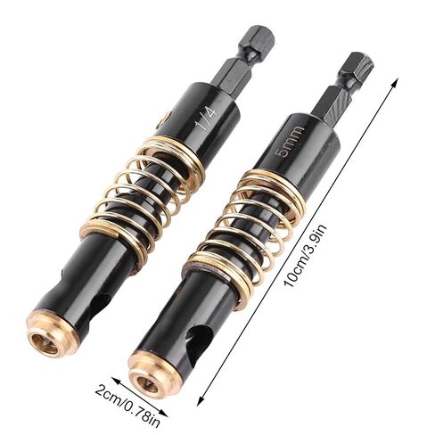 2Pcs Hinge Drill Bit, 5mm and 1/4'' Centering Bits, Steel Brass Self Centering Hinge Drill, 3.9x0.78in Cabinet Center Drills Bits for Door Window Shelf Pins Opening in Kuwait