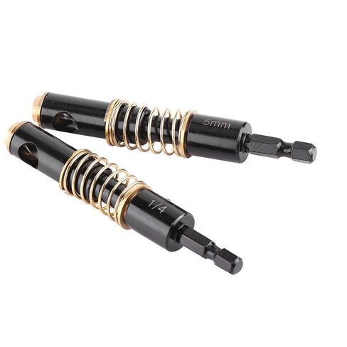 2Pcs Hinge Drill Bit, 5mm and 1/4'' Centering Bits, Steel Brass Self Centering Hinge Drill, 3.9x0.78in Cabinet Center Drills Bits for Door Window Shelf Pins Opening in Kuwait