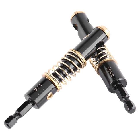 2Pcs Hinge Drill Bit, 5mm and 1/4'' Centering Bits, Steel Brass Self Centering Hinge Drill, 3.9x0.78in Cabinet Center Drills Bits for Door Window Shelf Pins Opening in Kuwait