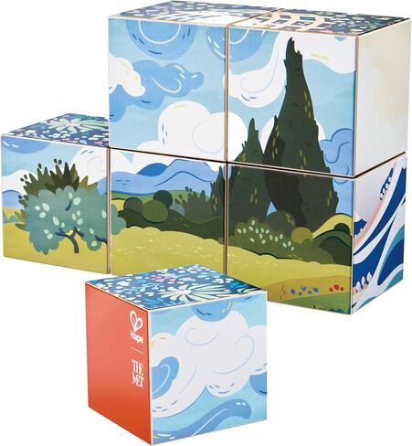 Hape x The Met 6-in-1 Art Puzzle Cubes – Turn & Match Iconic Works of Art, Ages 2-4Y in Kuwait