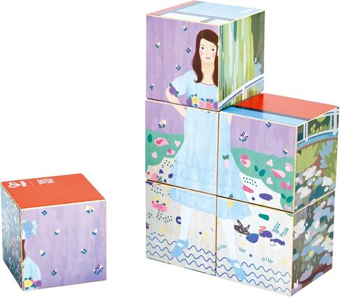 Hape x The Met 6-in-1 Art Puzzle Cubes – Turn & Match Iconic Works of Art, Ages 2-4Y in Kuwait