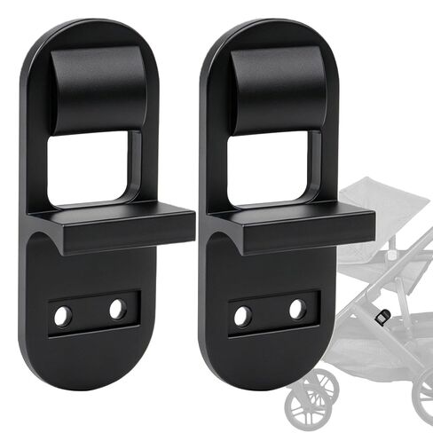 2 Pack Stroller Replacement Latch, Black Latch Repair Kit for Broken or Missing Fold Locks, Replacement Parts Compatible with UPPAbaby Vista V2, Plastic in Kuwait